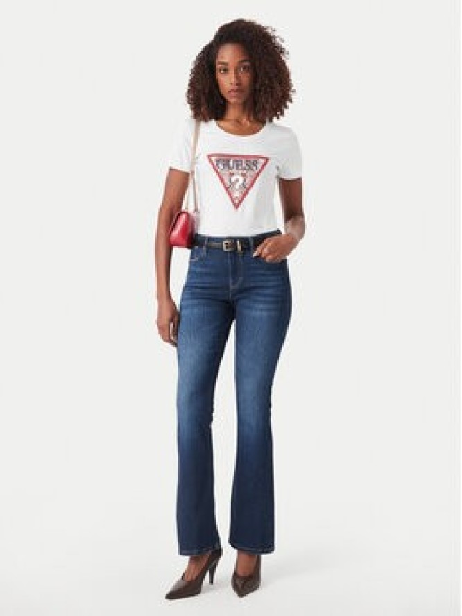 Guess Jeansy W6YA0L D1335 Granatowy Boot Fit