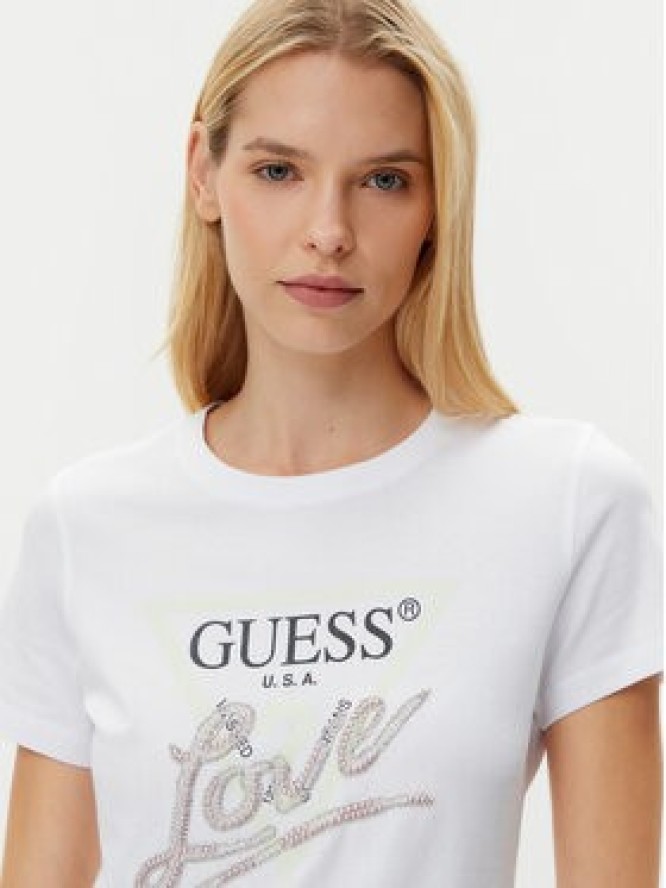 Guess T-Shirt W5GI05 I3Z14 Biały Regular Fit