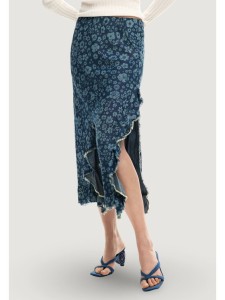 Desigual Spódnica jeansowa Anem 26SWFW04 Niebieski Regular Fit