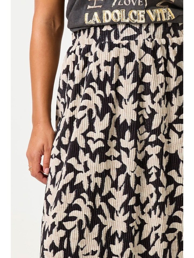 Garcia Spódnica w kolorze kremowo-czarnym rozmiar: M