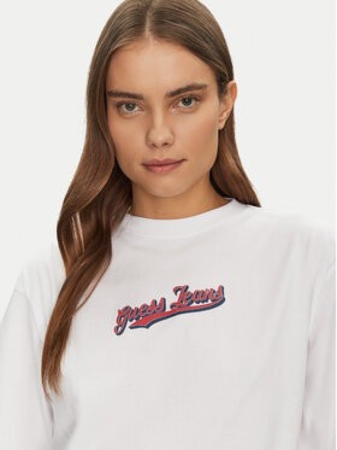 Guess Jeans T-Shirt W5GI29 K8HM0 Biały Regular Fit