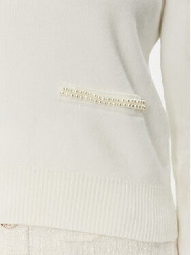 Morgan Sweter 251-MPERLA Biały Regular Fit