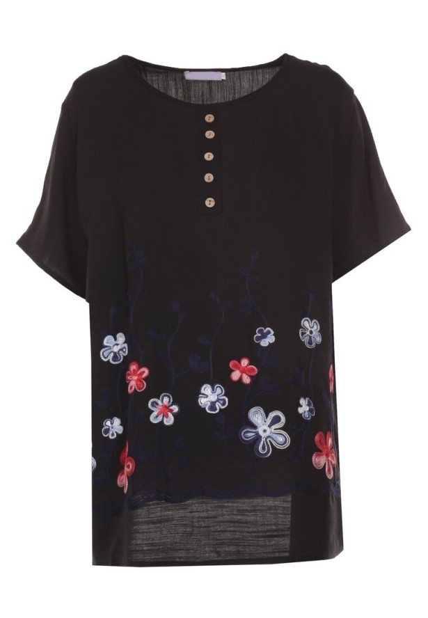 Czarna Bluzka Euphthise