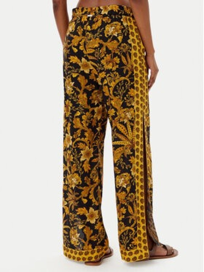 Selmark Spodnie palazzo BM275 Czarny Relaxed Fit