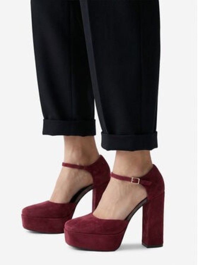 Eva Minge Czółenka EO-NIKI-E340-70H Bordowy