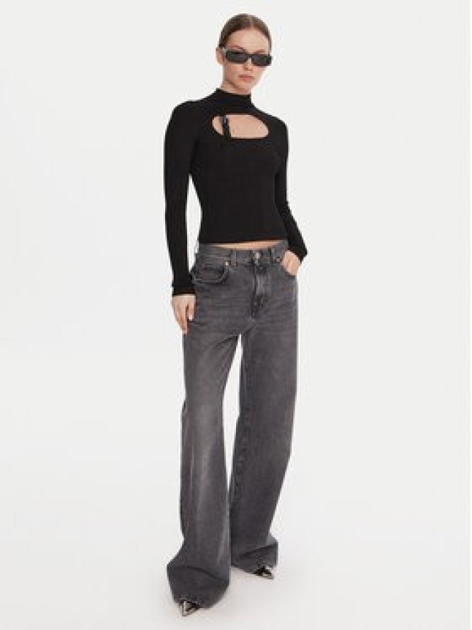 Versace Jeans Couture Golf 79HAFM16 CMH23 Czarny Slim Fit