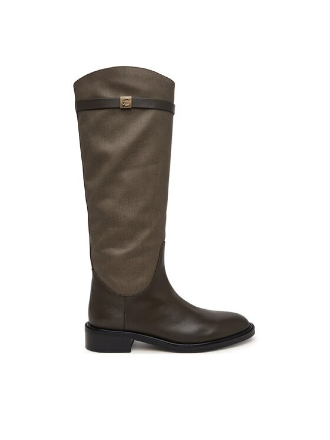 Coccinelle Oficerki Pansy Waxed E4 V63 43 01 01 Khaki