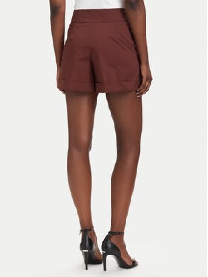 Patrizia Pepe Szorty materiałowe 2P1751/A9B9-B887 Brązowy ciemny Regular Fit