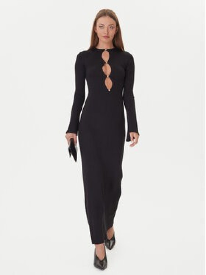 Bardot Sukienka dzianinowa 59801DB Czarny Slim Fit