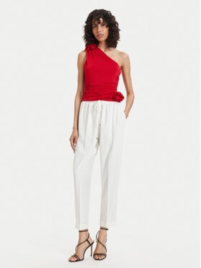 ACCESS FASHION Spodnie materiałowe 63-5101-183 Biały Regular Fit