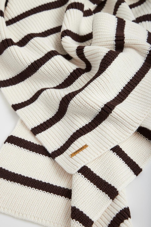 Szalik damski z wełną TWINSET U&B