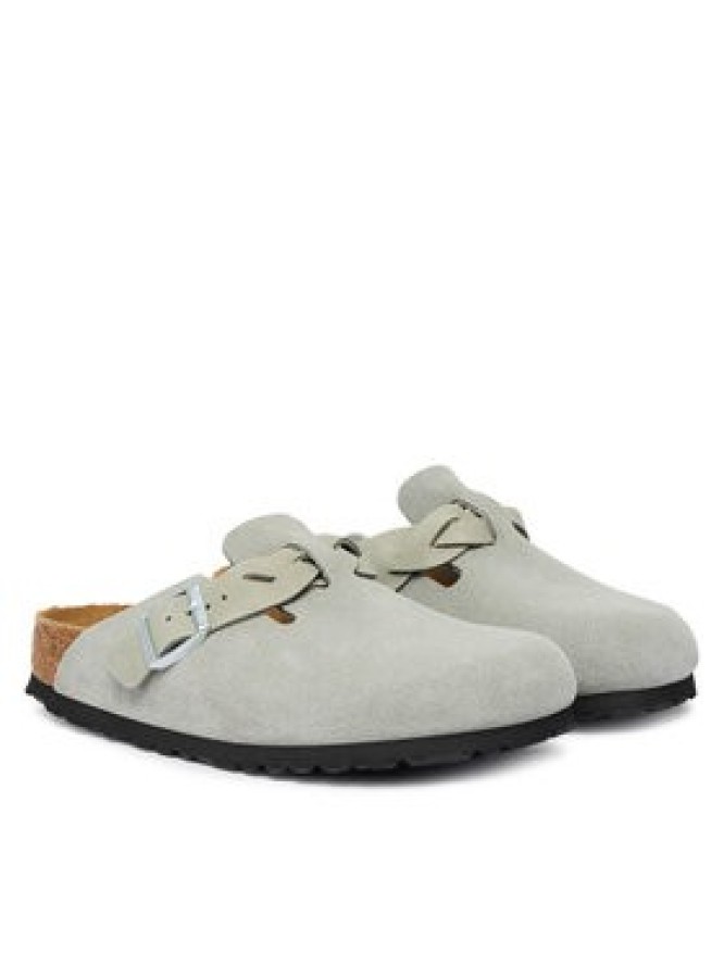 Birkenstock Klapki Boston Braided 1032933 Szary jasny