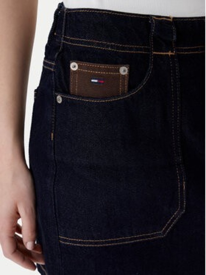 Tommy Jeans Spódnica jeansowa DW0DW21991 Granatowy Regular Fit