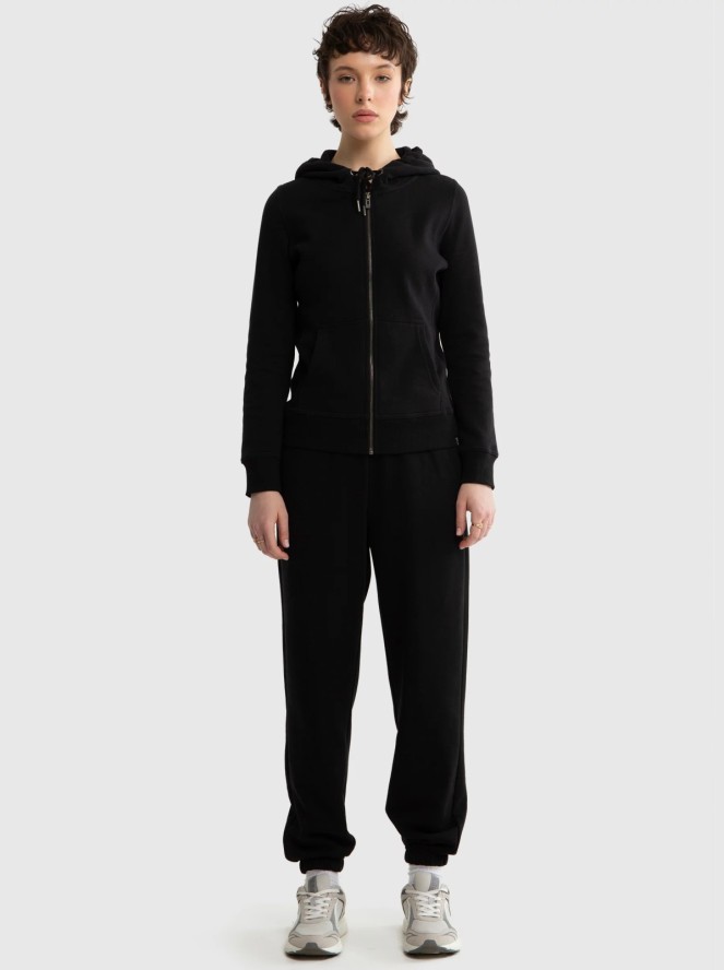 Bluza damska z kapturem czarna Laurisana 906