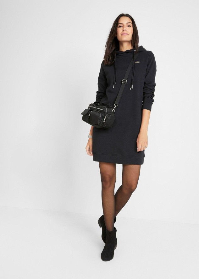 Sukienka dresowa z kapturem