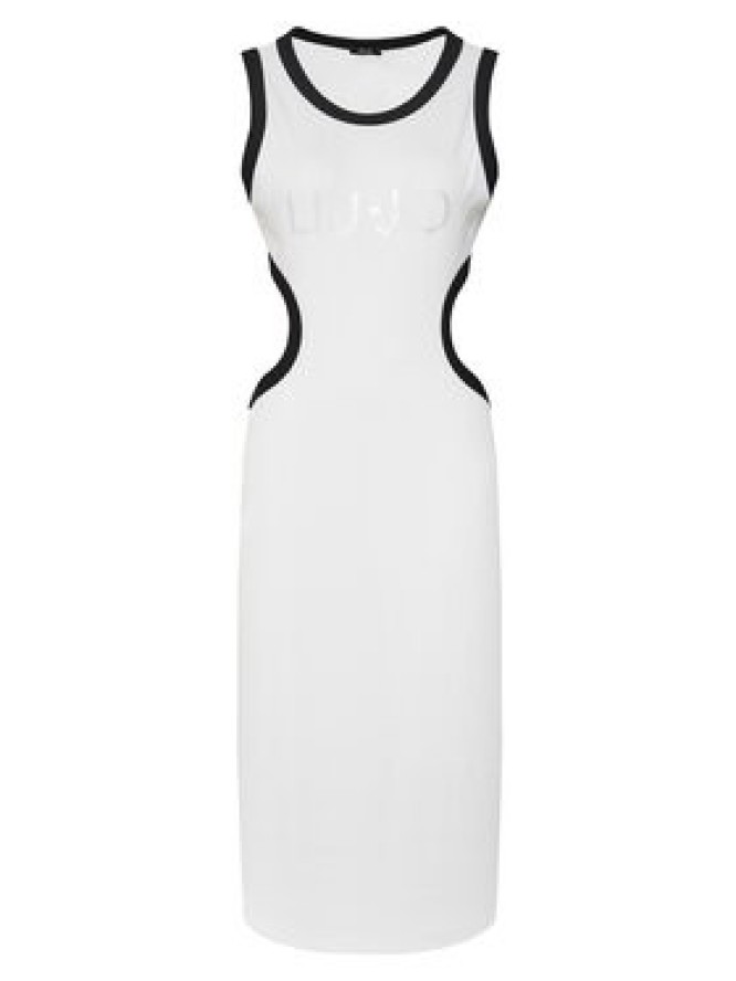Liu Jo Sukienka letnia VA5043 J4822 Biały Regular Fit