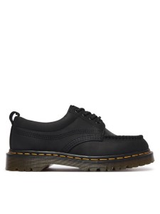 Dr. Martens Półbuty Lowell 4 Eye Crazy Horse Leather Moc DM43679001 Czarny