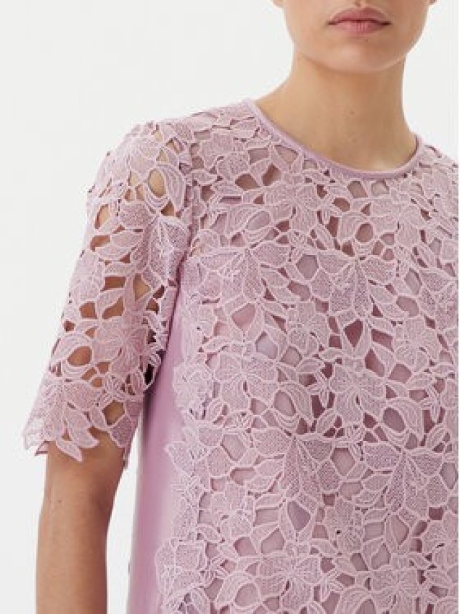 Luisa Spagnoli Sukienka koktajlowa Pendice 541767 Fioletowy Regular Fit