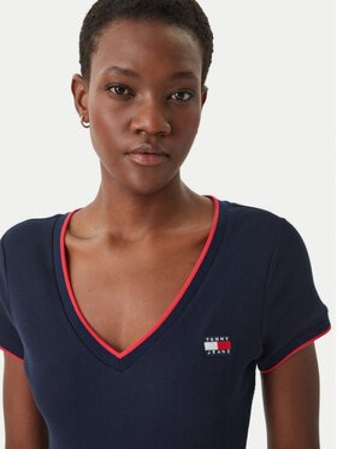 Tommy Jeans T-Shirt DW0DW22275 Niebieski Slim Fit