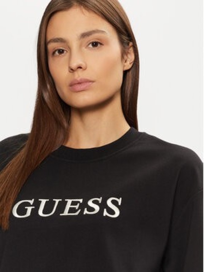 Guess Bluza O5RQ03 KCO31 Czarny Regular Fit