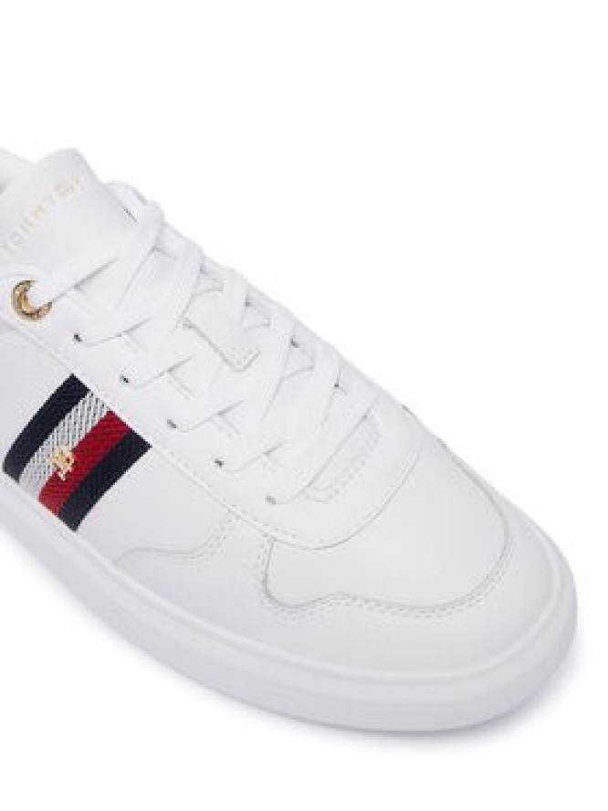 Tommy Hilfiger Sneakersy Icon Court Light Webbing FW0FW09602 Biały