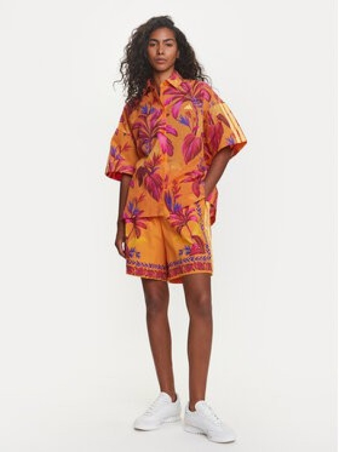 adidas Koszula FARM Premium JD6281 Pomarańczowy Loose Fit