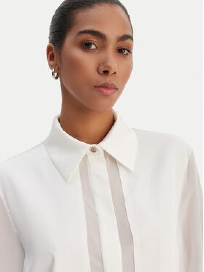 Fracomina Koszula FY26ST6041W41201 Écru Regular Fit