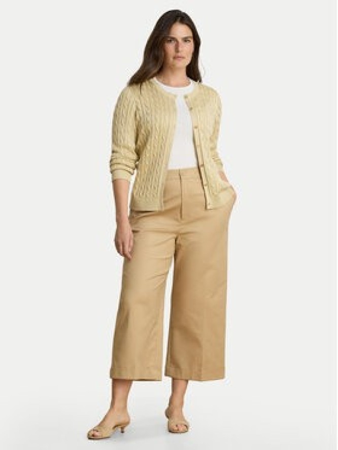 LAUREN RALPH LAUREN Kardigan Cable 200P14040501 Beżowy Regular Fit