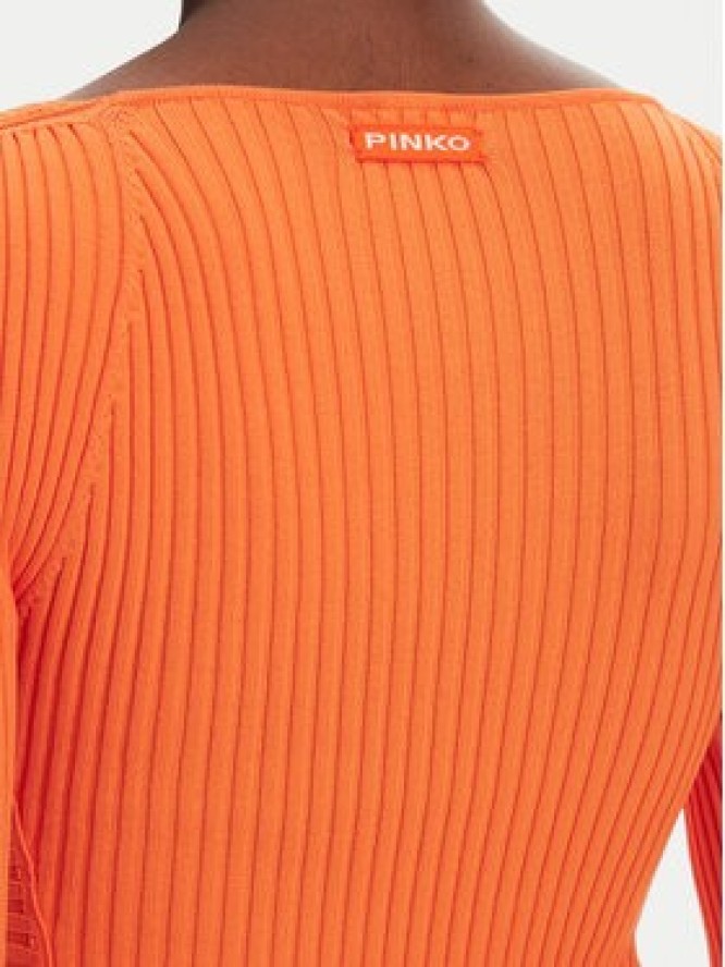PINKO Kardigan Vergina 104627 A2E6 Pomarańczowy Slim Fit