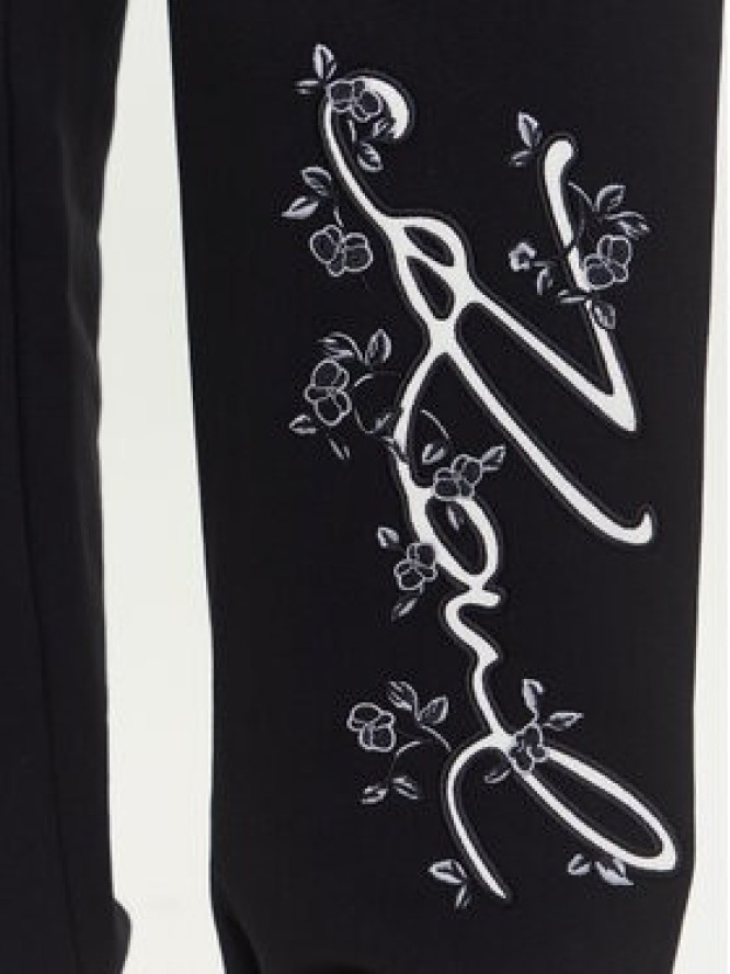 KARL LAGERFELD Spodnie dresowe A3W10009 Czarny Relaxed Fit