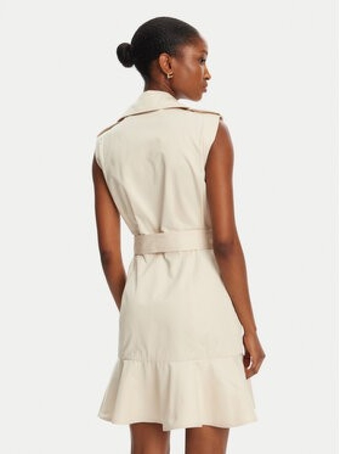 Morgan Sukienka codzienna 251-ROAD Beżowy Regular Fit