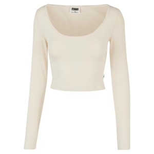 Damska koszulka crop top z długim rękawem Urban Classics Organic
