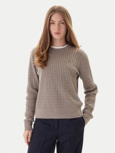 Tommy Hilfiger Sweter Fine WW0WW44993 Beżowy Regular Fit