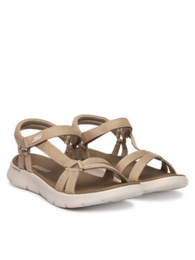 Skechers Sandały GO WALK FLEX SANDAL 141451/TPE Beżowy