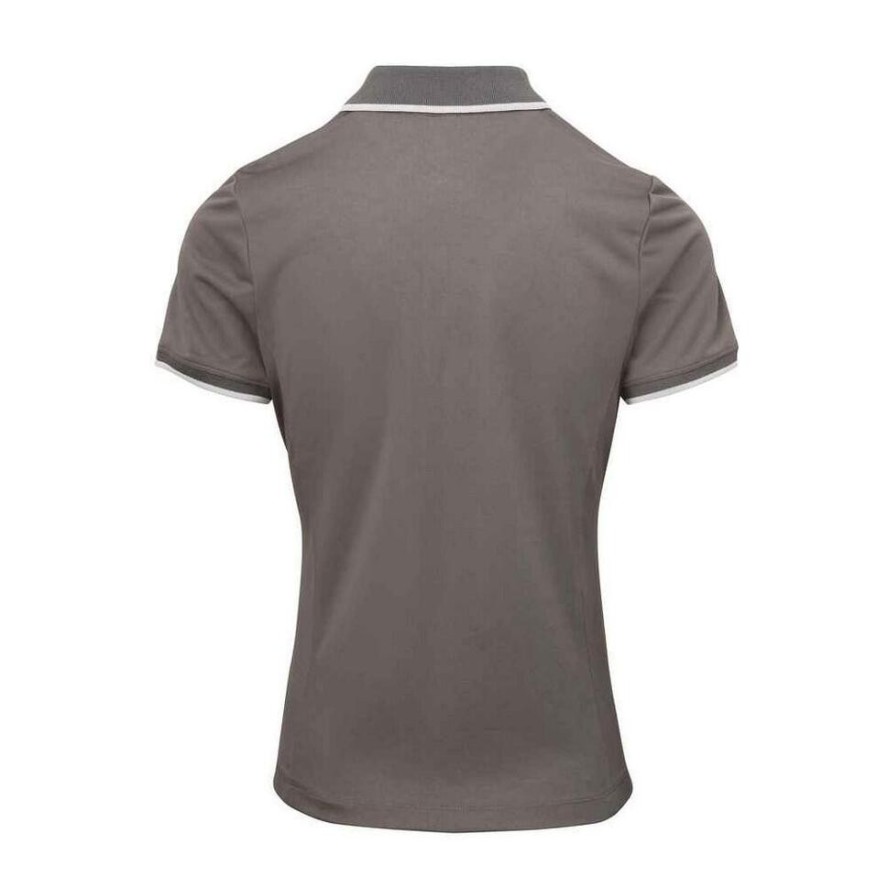 Damska Koszulka Polo Coolchecker W Kontrastowym Kolorze