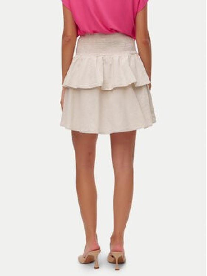 Vero Moda Spódnica mini Luna 10309768 Beżowy Regular Fit