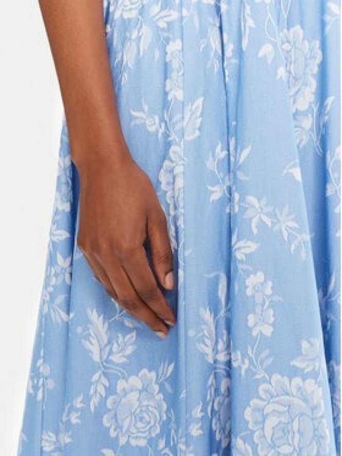 STAUD Sukienka letnia Wells R25R2188TJ Niebieski Regular Fit