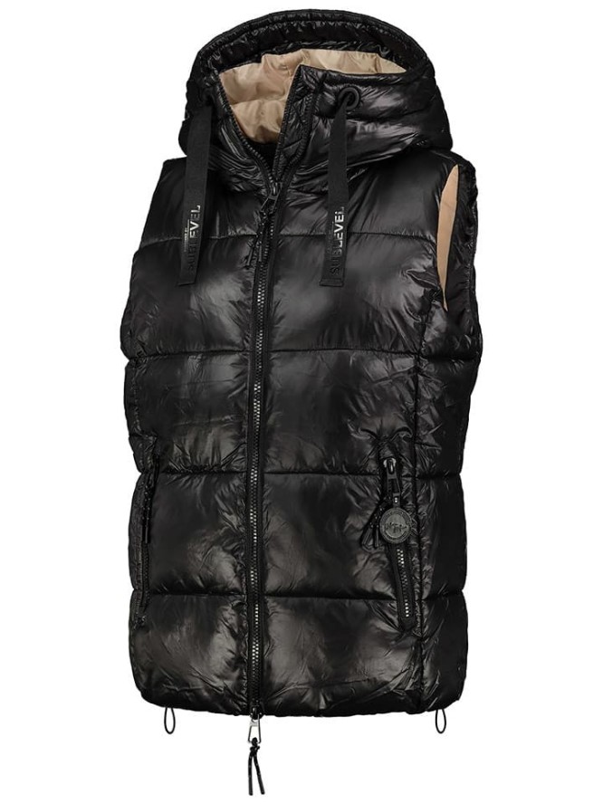 Sublevel Kamizelka pikowana w kolorze czarnym rozmiar: XXL