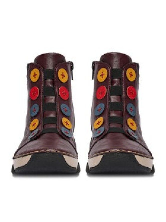 Rieker Botki CEO-45977-30 Bordowy