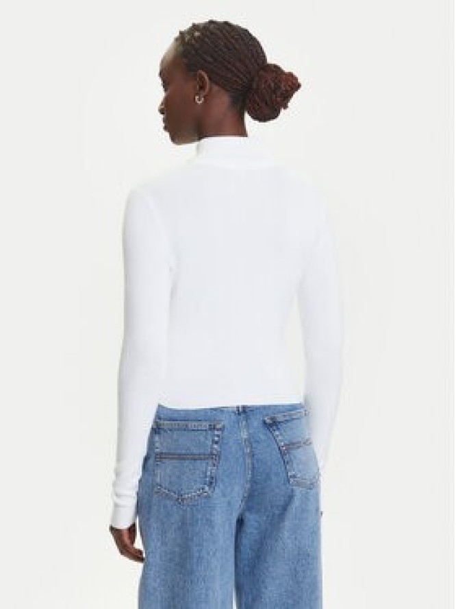 Tommy Jeans Kardigan DW0DW20967 Biały Slim Fit