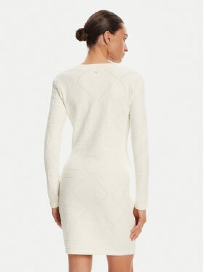 Gaudi Sukienka dzianinowa 421FD13005 Biały Regular Fit