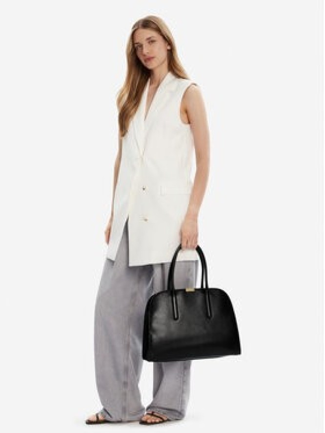 Tommy Hilfiger Torebka Iconic Leather Tote AW0AW18206 Czarny