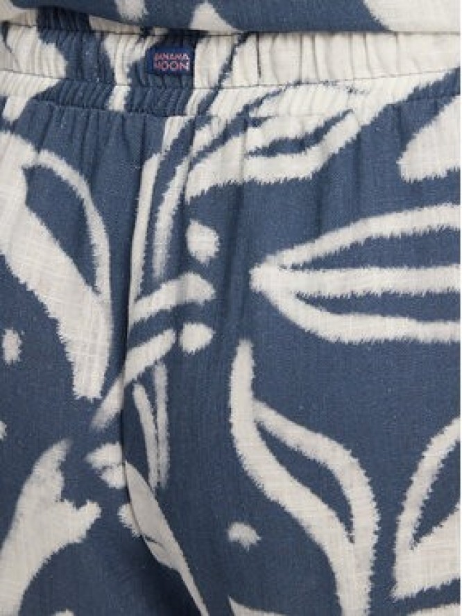 Banana Moon Szorty materiałowe William Floreal MHX74 Niebieski Loose Fit