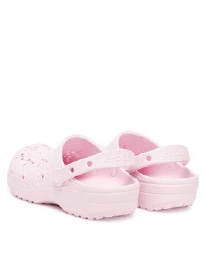 Crocs Klapki Classic Floral Cut Out Clog 210927 Różowy