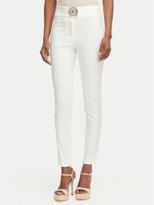 Babylon Spodnie materiałowe W E00057 Kremowy Slim Fit