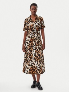 JDY Sukienka koszulowa Star 15320702 Brązowy Regular Fit