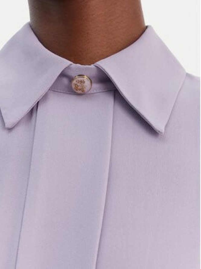 Elisabetta Franchi Sukienka koktajlowa AB-923-61E2 Fioletowy Regular Fit