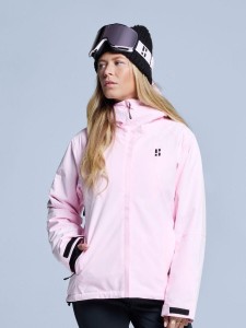 Kurtka narciarska damska - Arctic - Ocieplana 2L - Powder Rose