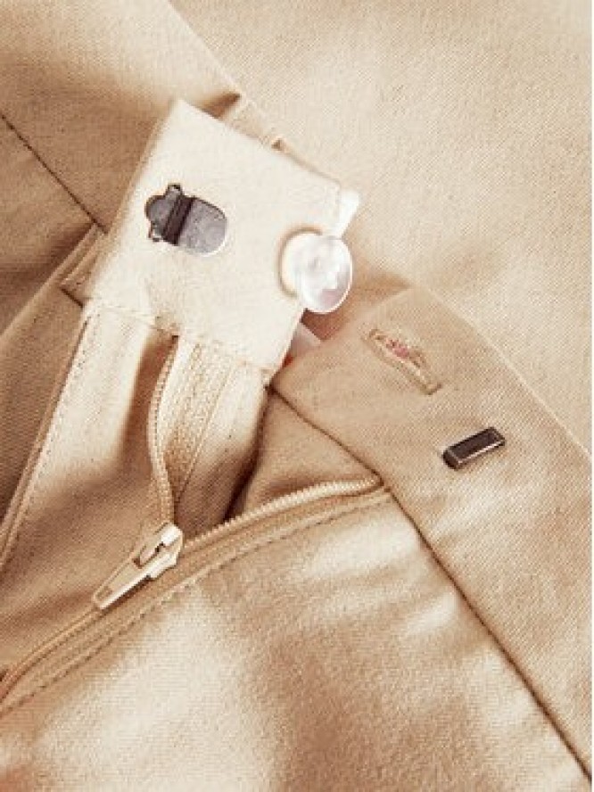 JJXX Szorty materiałowe Ellis 12268838 Beżowy Wide Leg