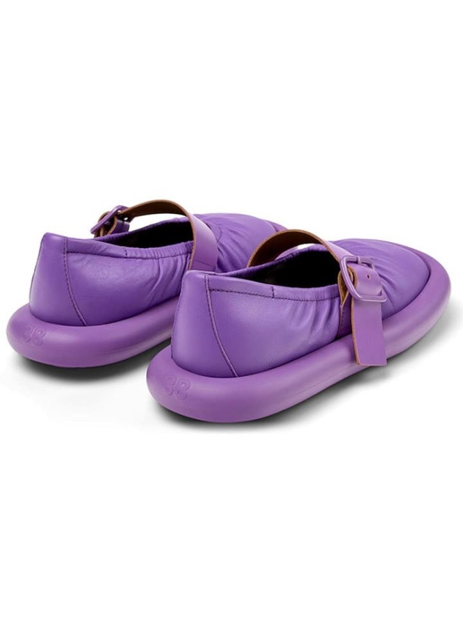 Camper Skórzane baleriny w kolorze fioletowym z paskiem rozmiar: 39